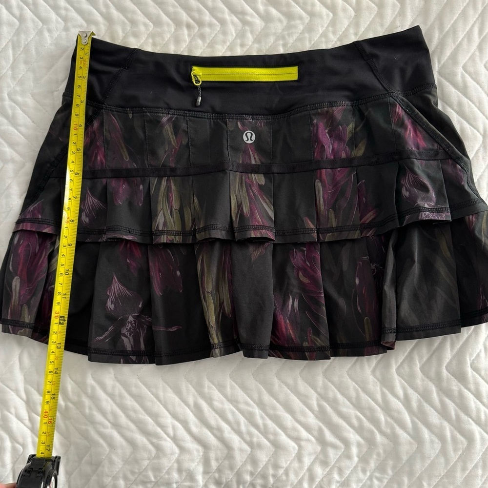 Lululemon Pace Setter Skirt Regular Length Midnight Iris Multi Black - Picture 6 of 12